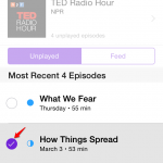 iPhone Delete Podcast Episodes