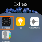iPhone – Home – Extra Folder – Compass