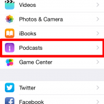 iPhone Podcast Default Settings