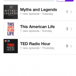 iPhone my podcasts