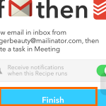 iphone IF action – Todoist task specifics – Finish