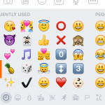 Facebook Messenger icon – message – emoticon list – smiley icon