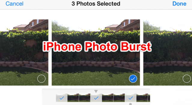 How to Use iPhone Photo Burst