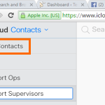 iPhone -icloud – Contacts – All contacts