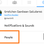 Android – Messenger – Message – settings – People