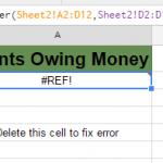 Google Sheets Filter Function #REF! error