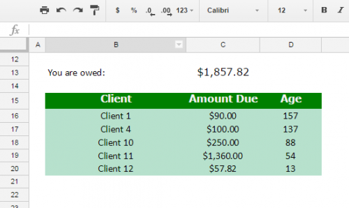 Google Sheets conditional formatting non-blank cells