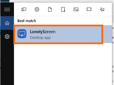 Open lonelyscreen app