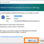 Windows Firewall Access to Lonelyscreen