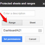 Google Sheets Protect Range