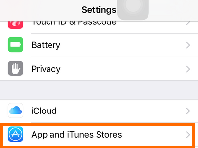 Iphone - Settings - app and itunes update