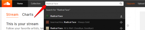 Soundcloud search