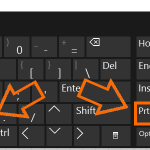 Windows Keyboard PrtSc Print Screen + Alt Key