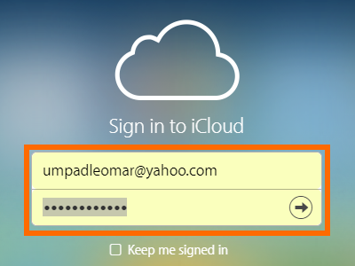 iCloud login