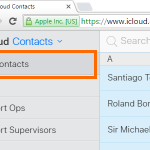 icloud all contacts