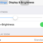 iphone settings display and brightness view