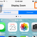 iphone settings display and brightness – zoomed – Set