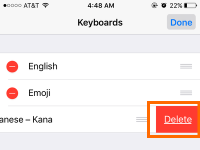 iphone settings keyboard minus icon delete