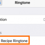 iphone settings – ringtone created