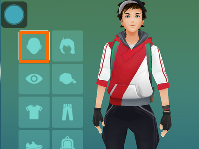 Pokemon Go - Customize Character - choose equipment slot