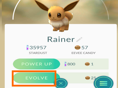 Pokomen GO Rainer Evolve