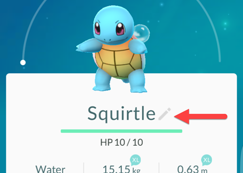 How to Change Pokémon Names in Pokémon Go