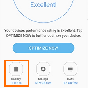 Note7 Settings Device Manager Battery