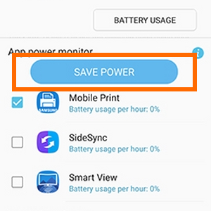 Note7 Settings Device Manager Save POwer