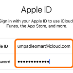 Enter Apple ID Username and Password