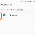 S8 Settings Set Chrome Browser as Default App