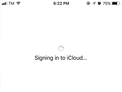 Sign in to iCloud