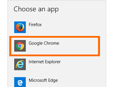 Windows 10 Start Menu Settings System Settings Default Apps Web Browser Choose App