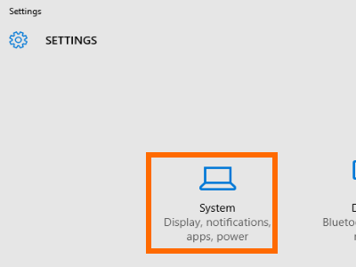 Windows 10 Start Menu Settings System Settings