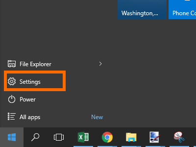 Windows 10 Start Menu Settings