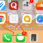 iPhone Drag Chrome to Dock