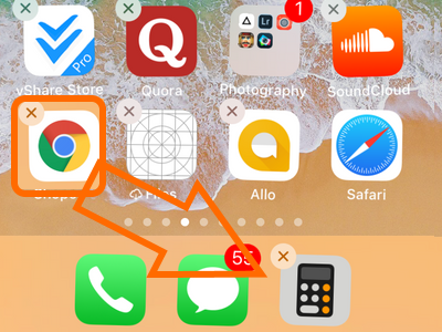 iPhone Drag Chrome to Dock