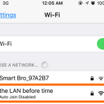 iPhone Settings Wi-Fi Choose Network