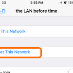 iPhone Wi-Fi Network Details Forget Network