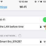 iPhone Wi-Fi Network Details letter i icon