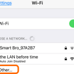 iPhone Wi-Fi Other network