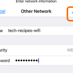 iPhone Wi-Fi Other network Join Button