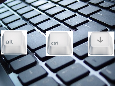 Alt CTRL Down Arrow