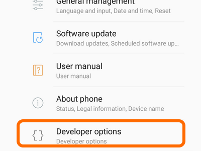 Android Developer Options