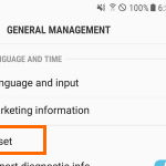 Android General Management Reset