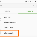 Android Home Contacts
