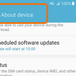 Android Home Settings About Device