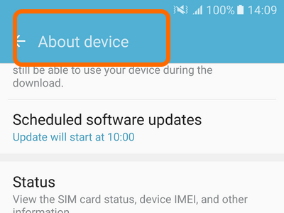 Android Home Settings About Device