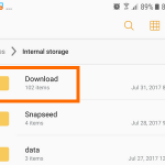 Android Internal Storage Download Folder