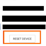 Android Reset Device Button
