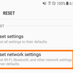 Android Reset Network Settings